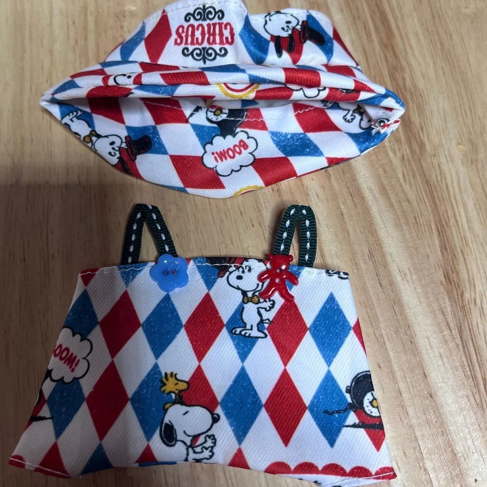 La bubu outfit Labubu romper and hat set snoopy peanut Circus